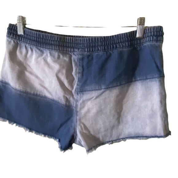 Aerie denim color block shorts size L EUC - Picture 2 of 5